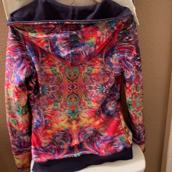 - Jumbie Art reversible jacket size small EUC hoodie unisex - Picture 6 of 10